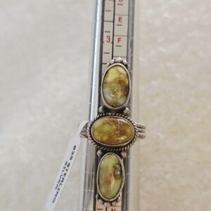 Sterling Silver and Genuine Palomino Women's Ring NWT